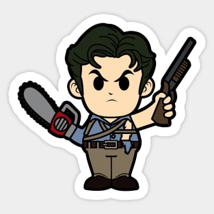 Ash Evil Dead Chibi Sticker
